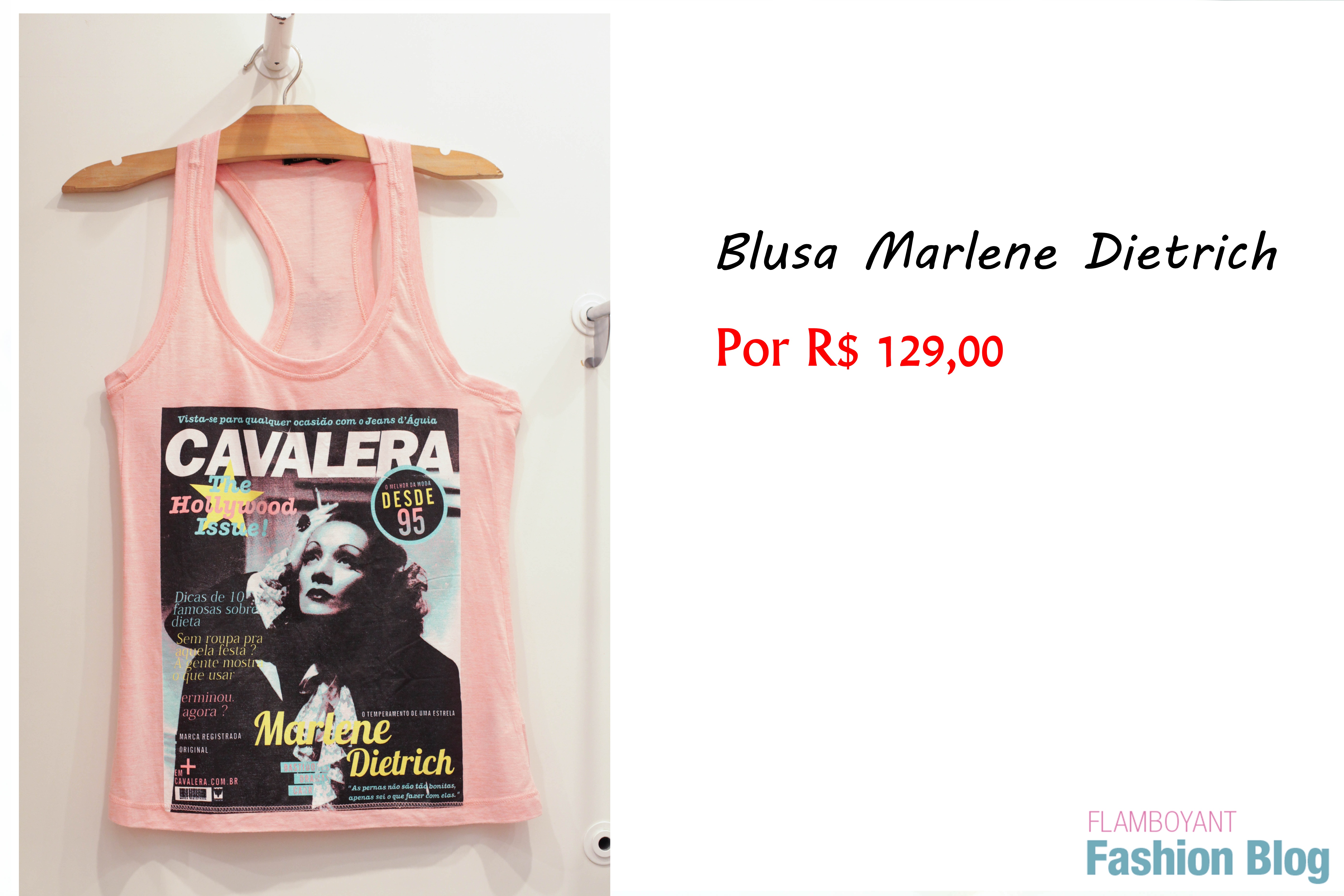 Blusa Marlene Dietrich Cavalera